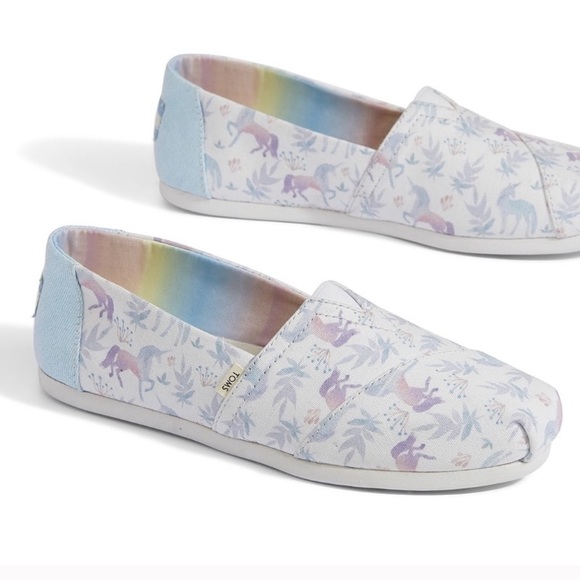 Toms Watercolor Unicorn Shoes